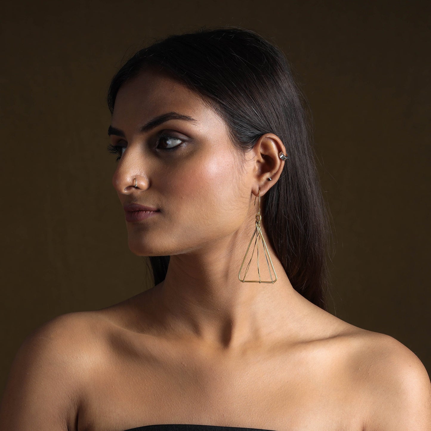 Brass Metal Handcrafted Dokra Earrings by Asalkaar