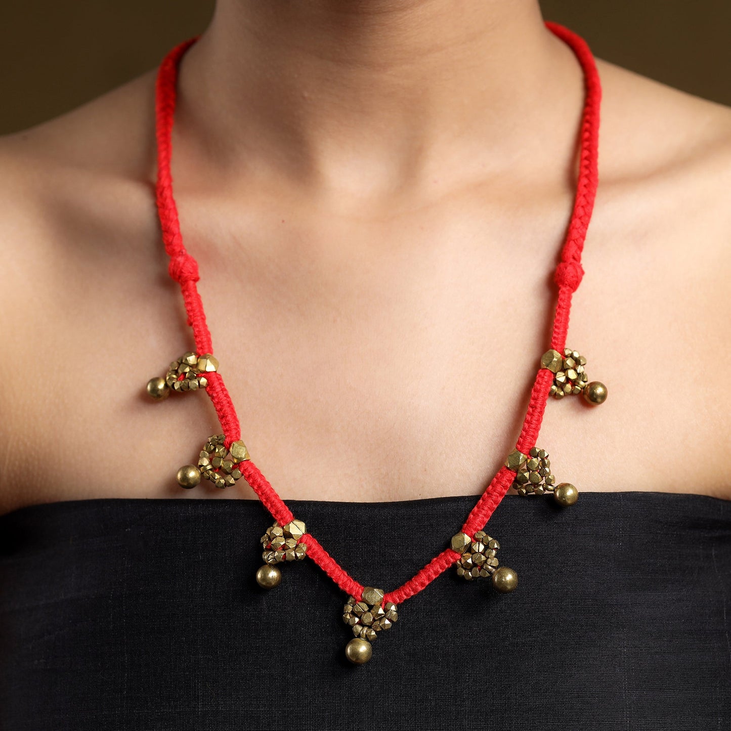 Tribal Odisha Dokra Threadwork Necklace