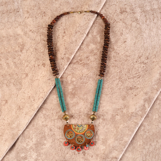 Butterflies in Backyard' Handcrafted Tribal Dokra Necklace