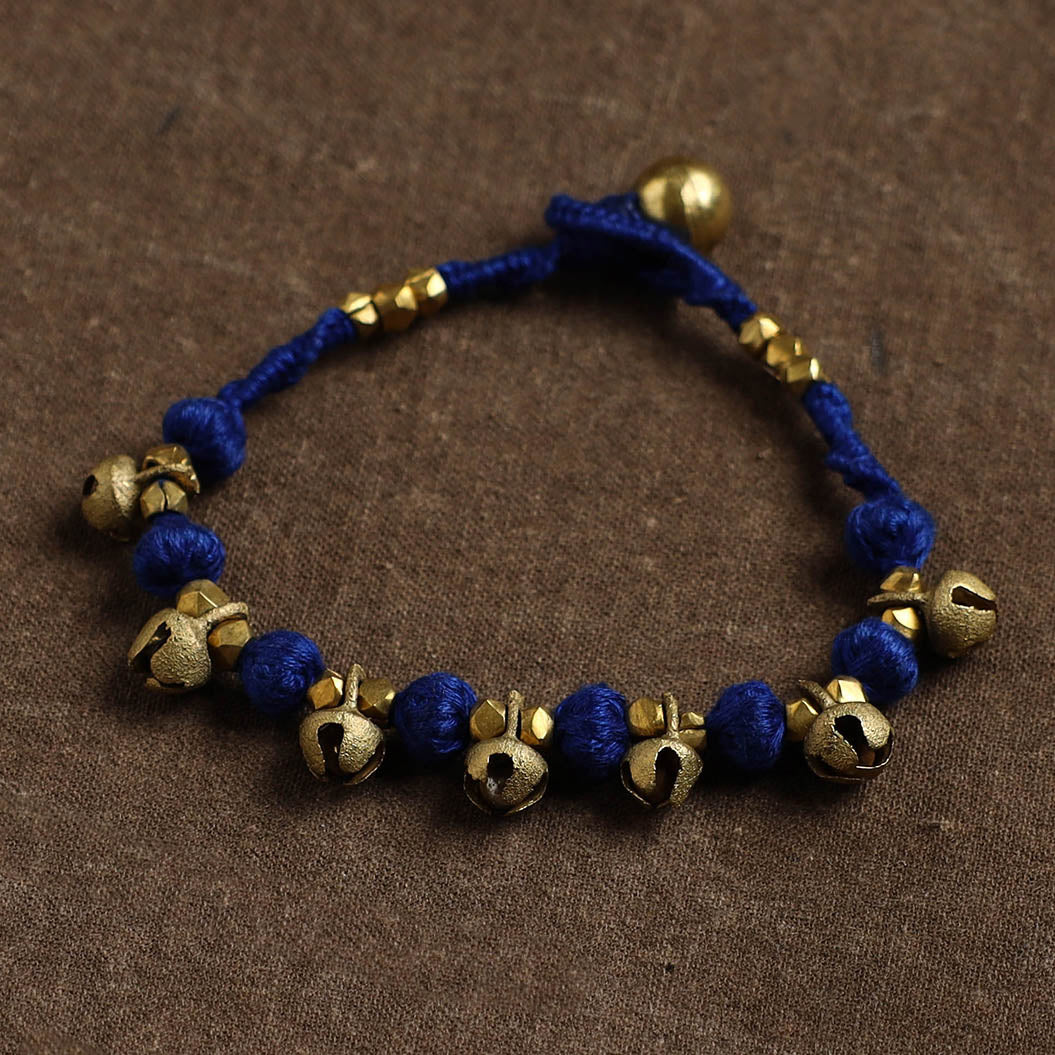 Tribal Odisha Dokra Threadwork Handmade Anklet 117