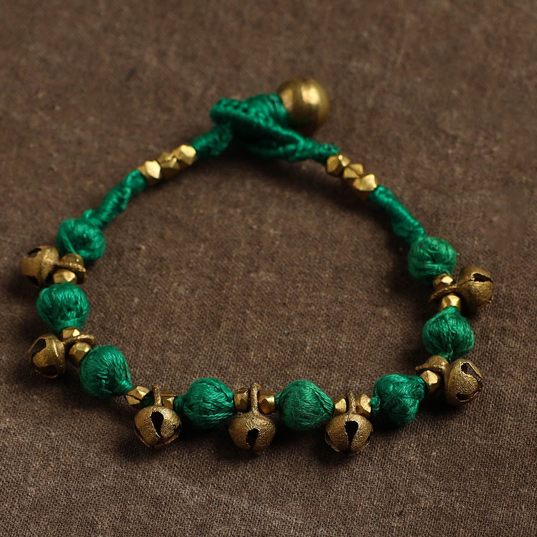 Tribal Odisha Dokra Threadwork Handmade Anklet 119