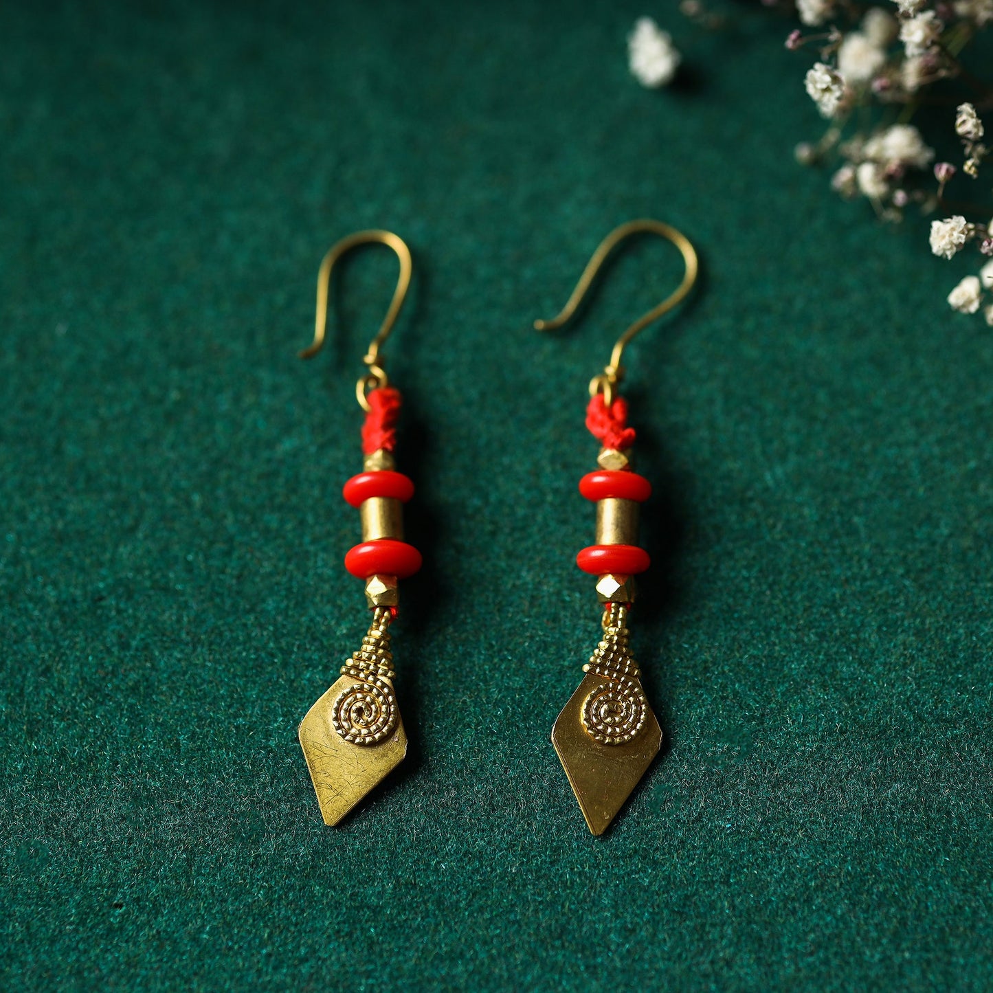 Tribal Odisha Dokra Threadwork Earrings