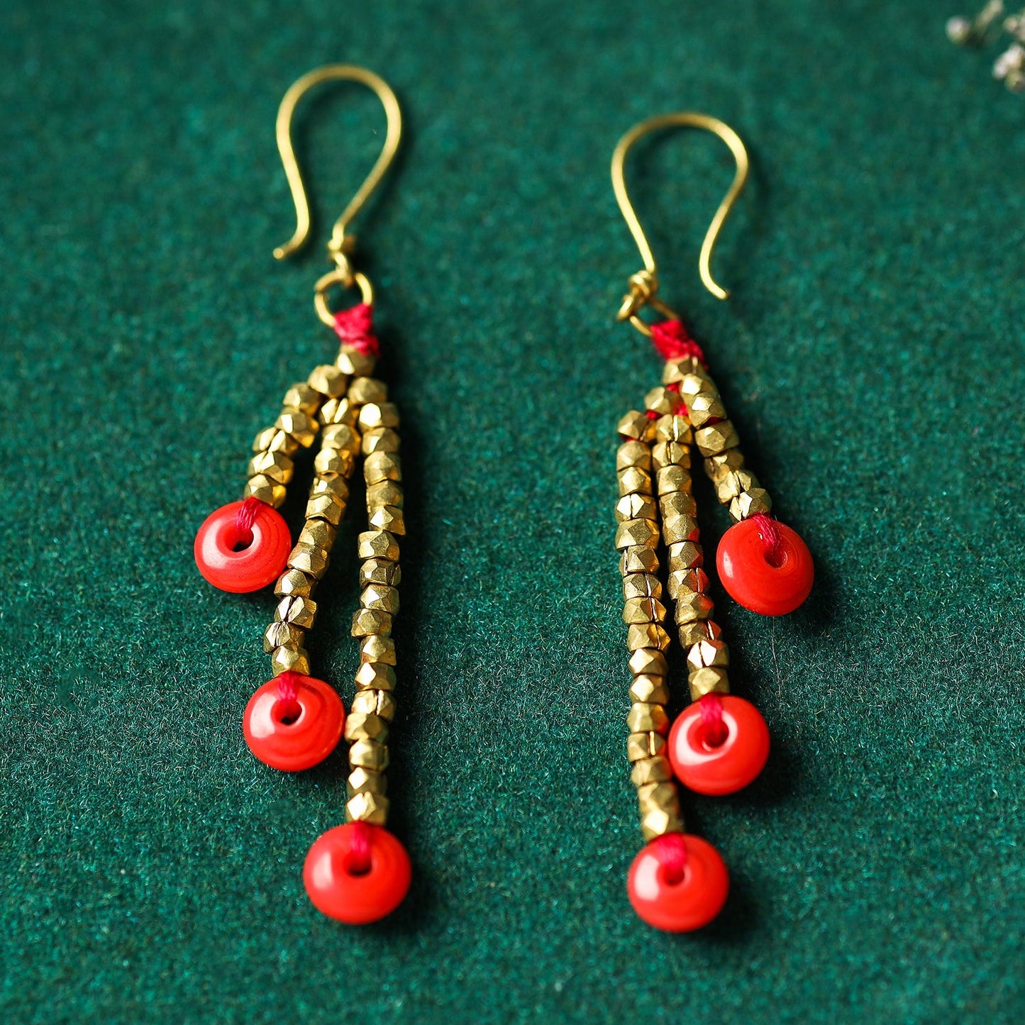 Tribal Odisha Dokra Threadwork Earrings