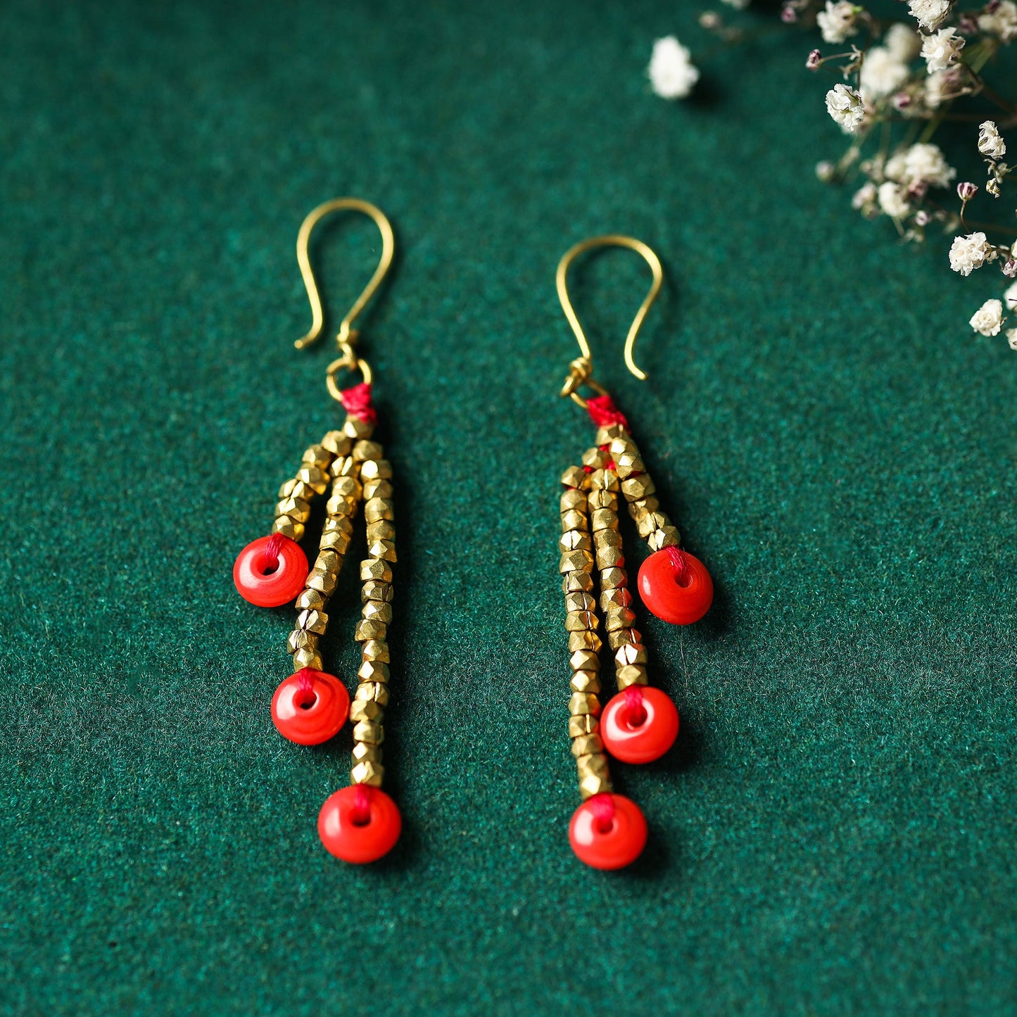 Tribal Odisha Dokra Threadwork Earrings