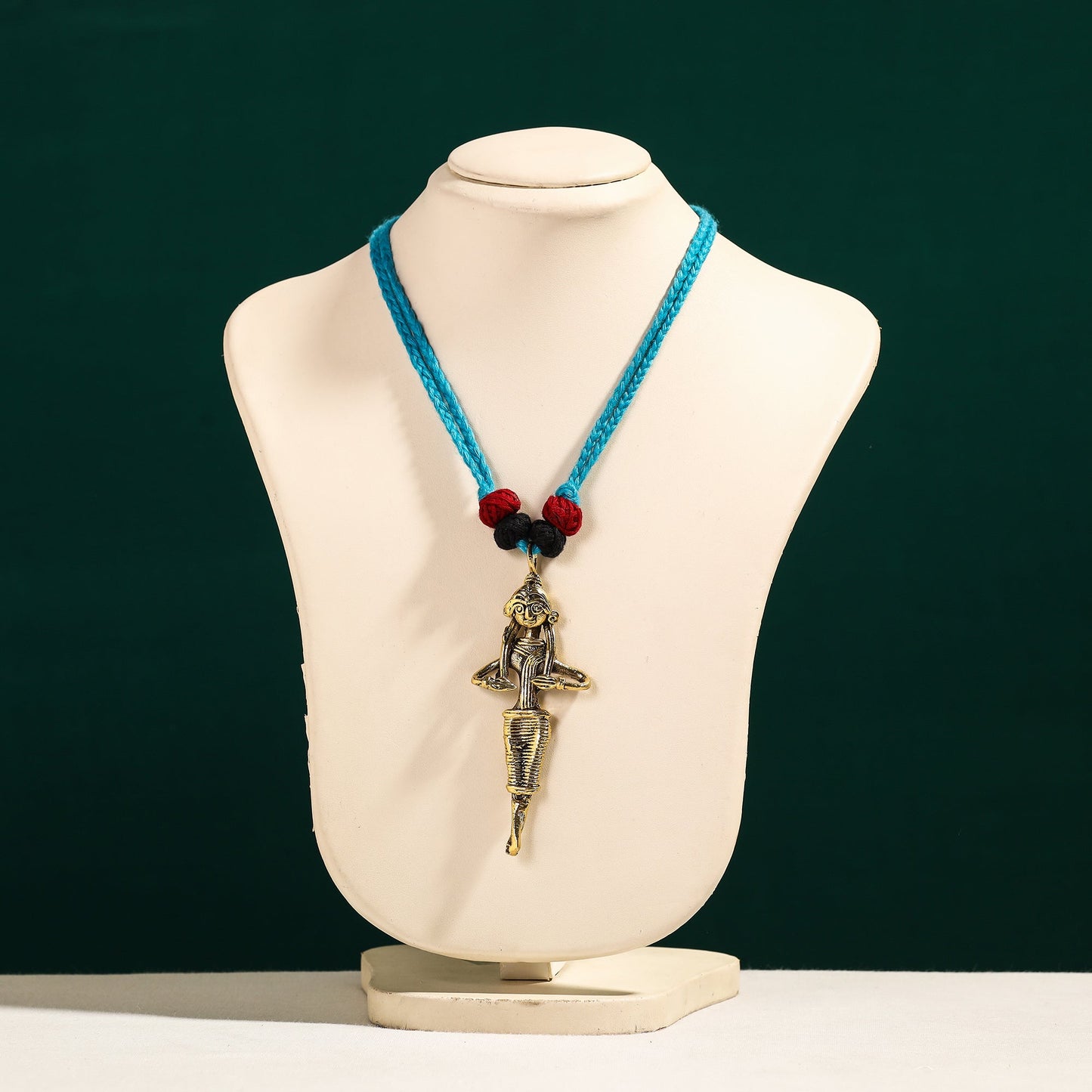 Tribal Handmade Dokra Figure Pendant Necklace