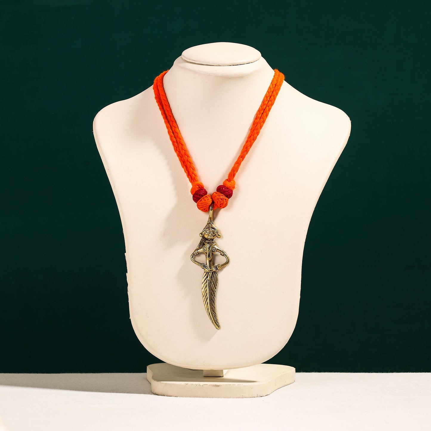 Tribal Handmade Dokra Figure Pendant Necklace