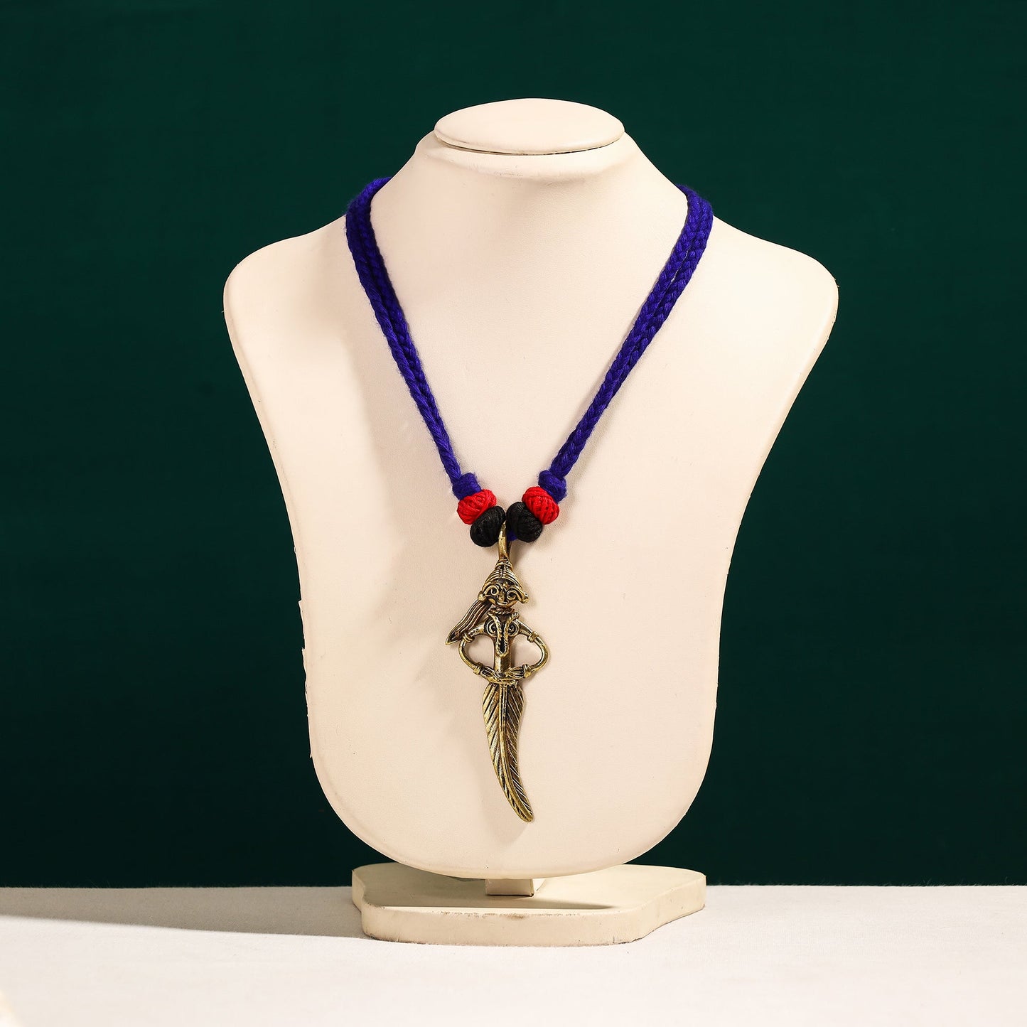 Tribal Handmade Dokra Figure Pendant Necklace