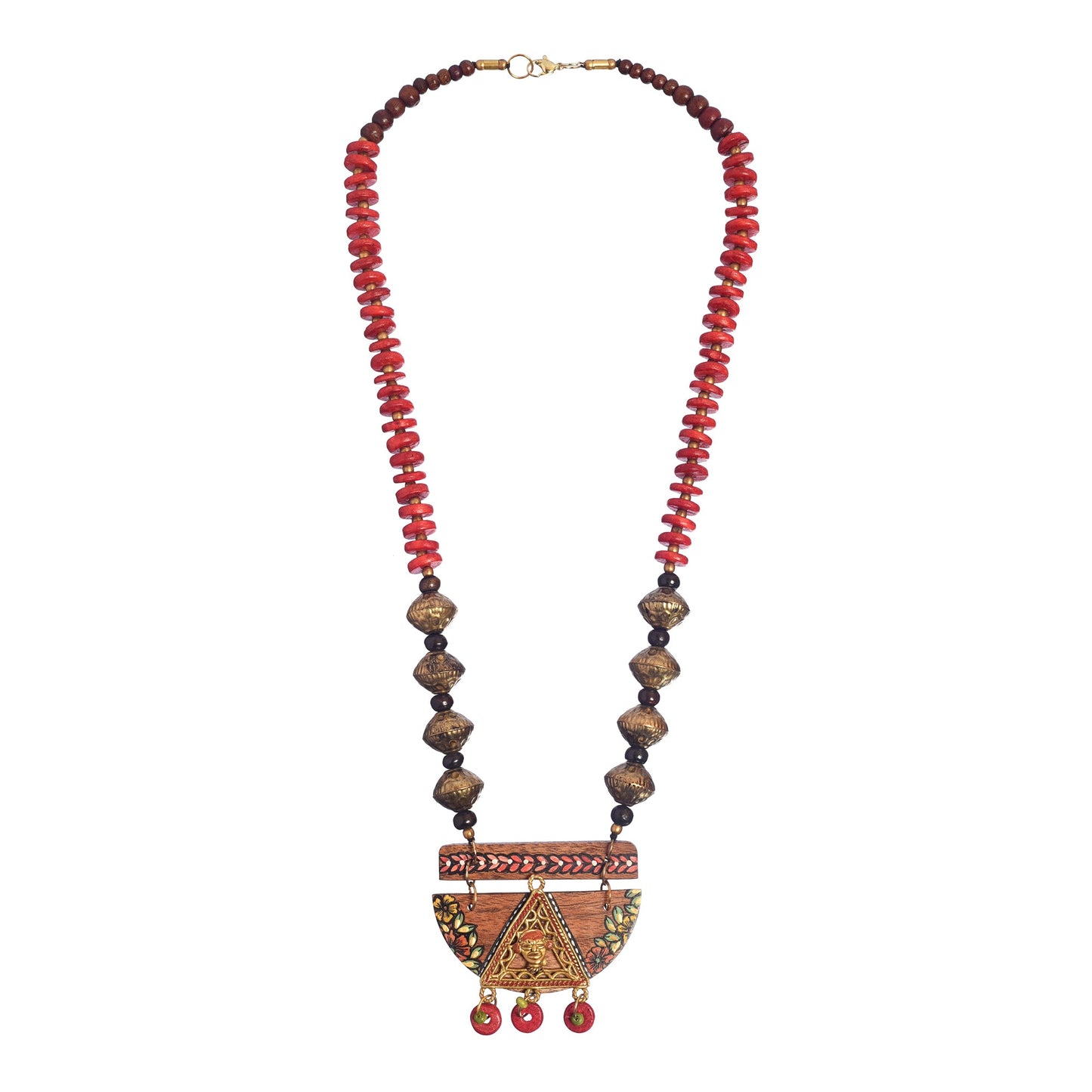 The Pharaoh' Handcrafted Tribal Dokra Necklace