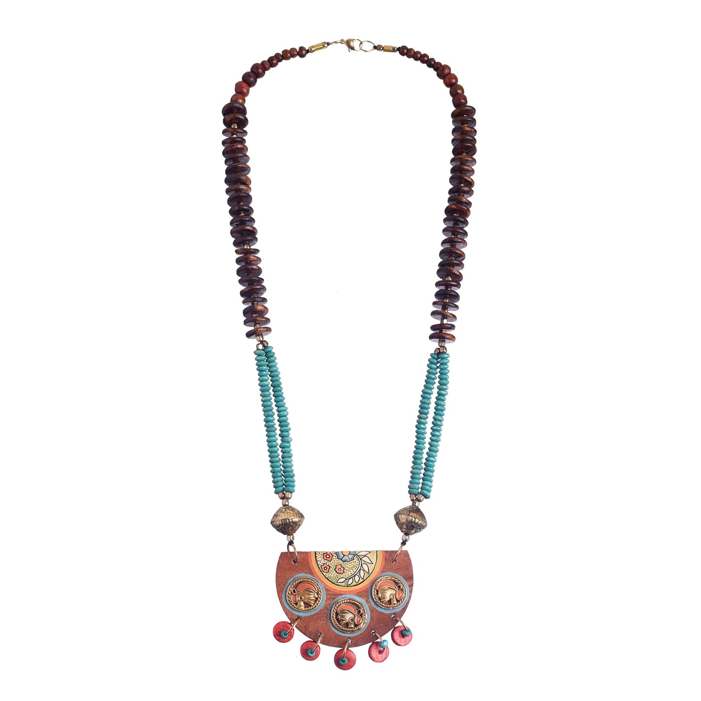 Butterflies in Backyard' Handcrafted Tribal Dokra Necklace