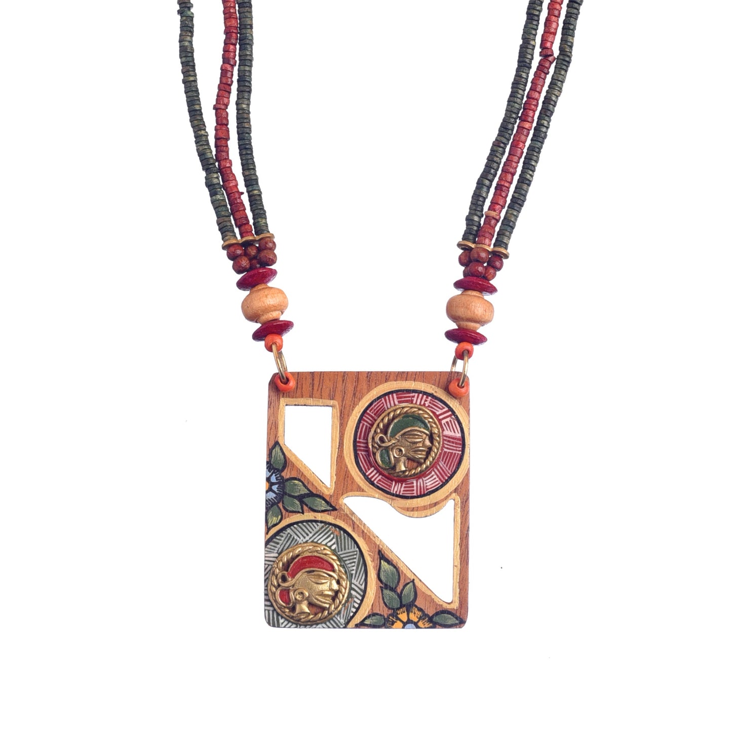 Two to Tango' Handcrafted Tribal Dokra Necklace