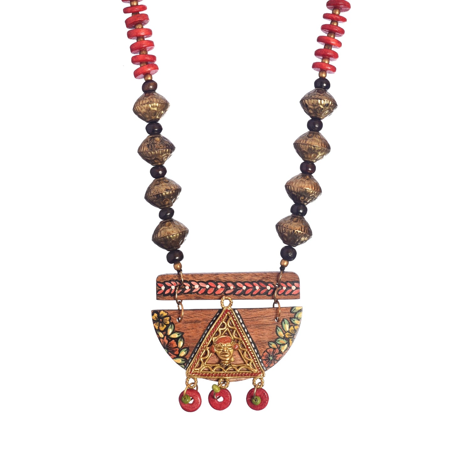 The Pharaoh' Handcrafted Tribal Dokra Necklace