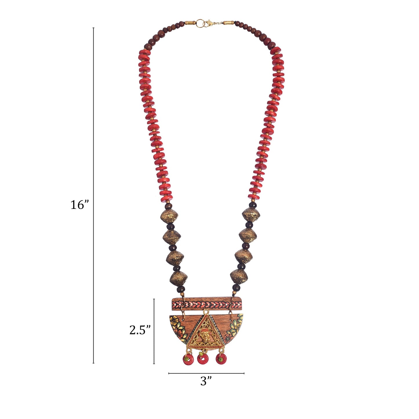 The Pharaoh' Handcrafted Tribal Dokra Necklace