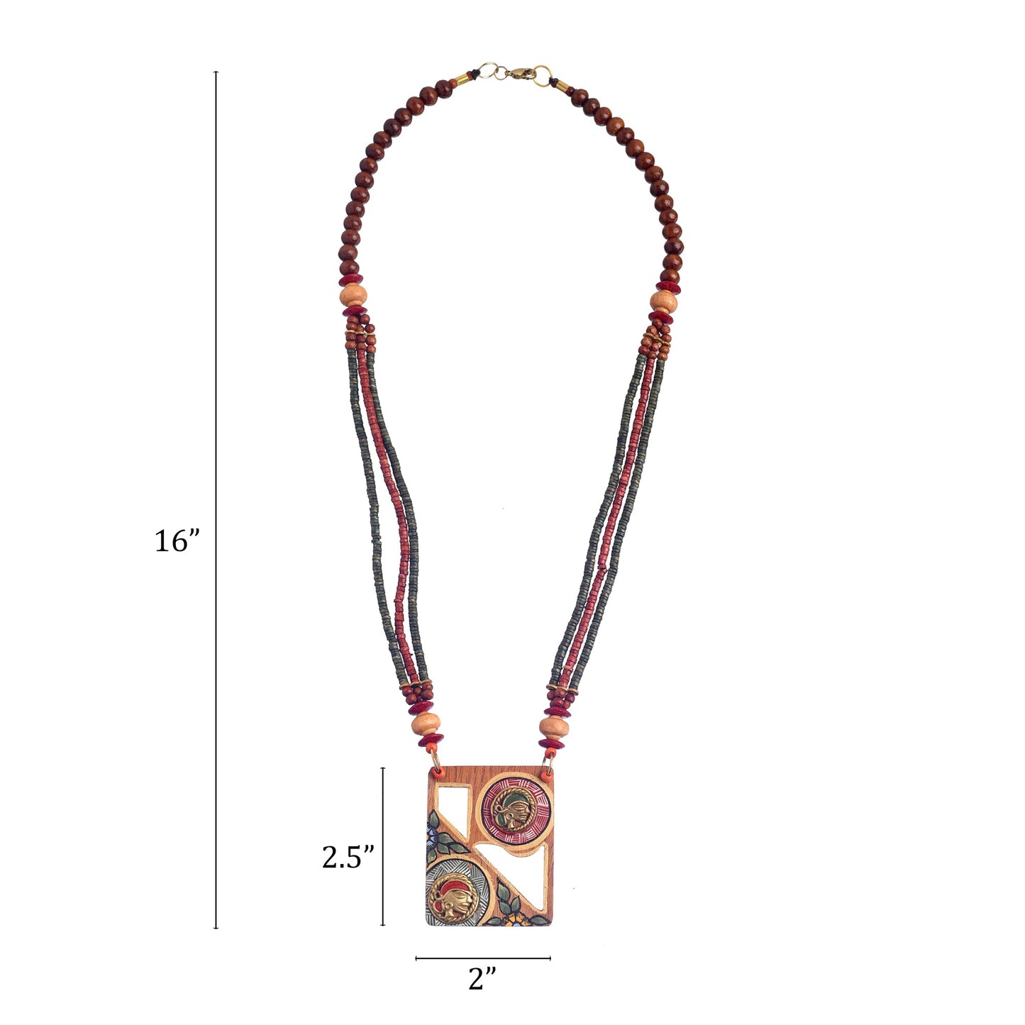 Two to Tango' Handcrafted Tribal Dokra Necklace