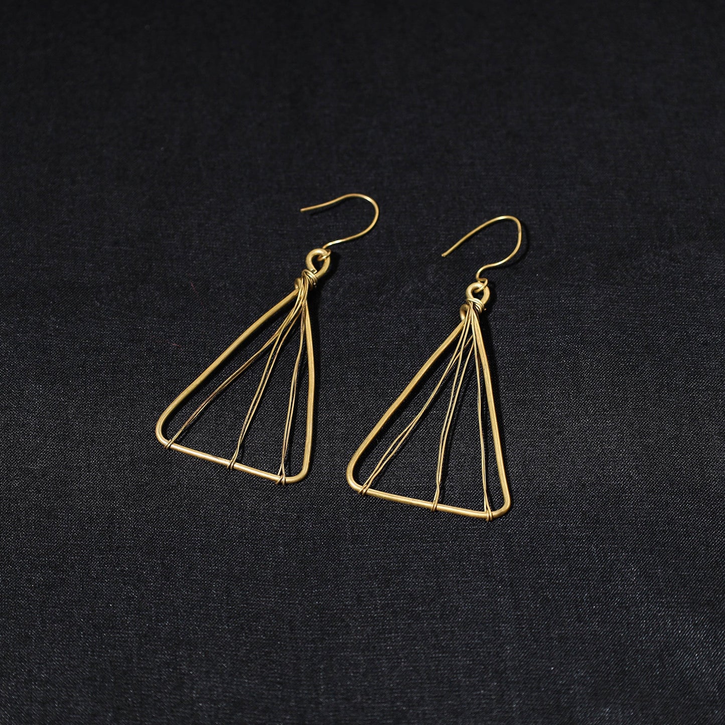 Brass Metal Handcrafted Dokra Earrings by Asalkaar