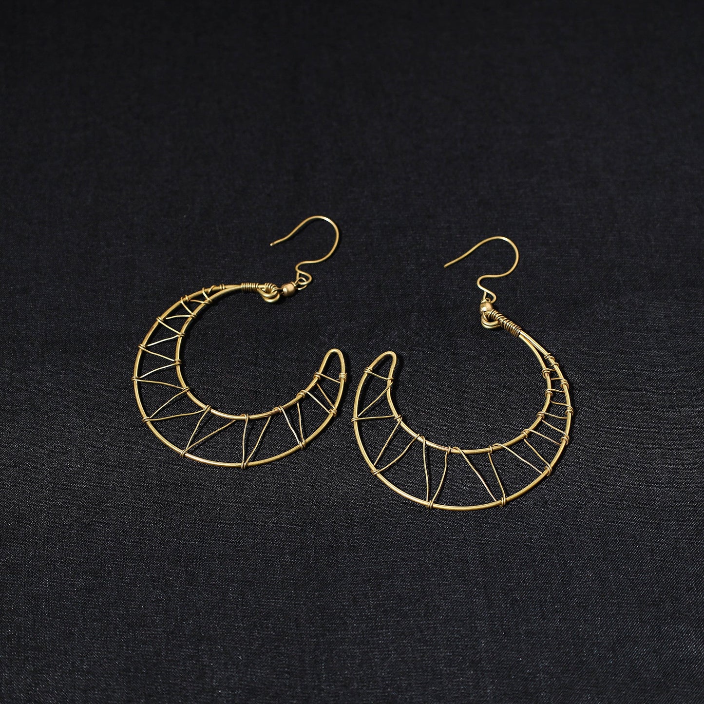 Brass Metal Handcrafted Dokra Earrings by Asalkaar