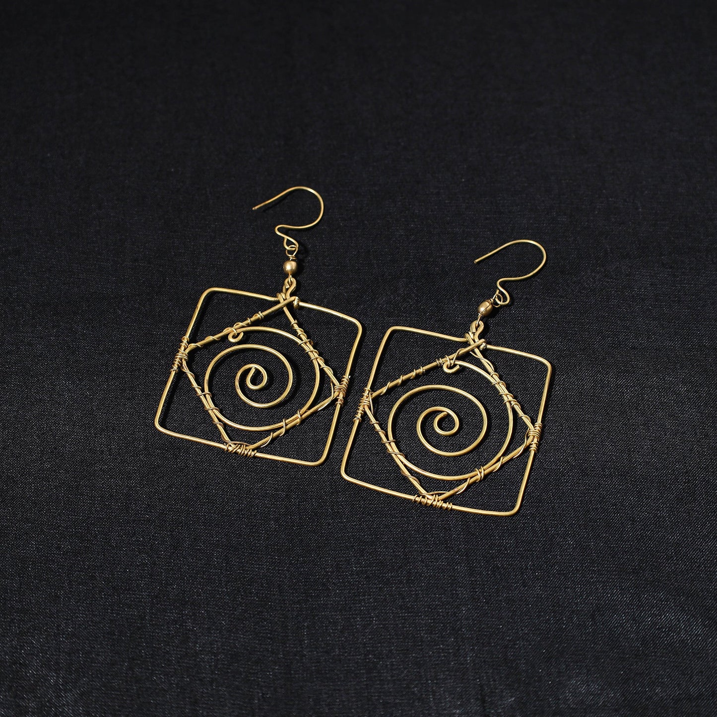 Brass Metal Handcrafted Dokra Earrings by Asalkaar