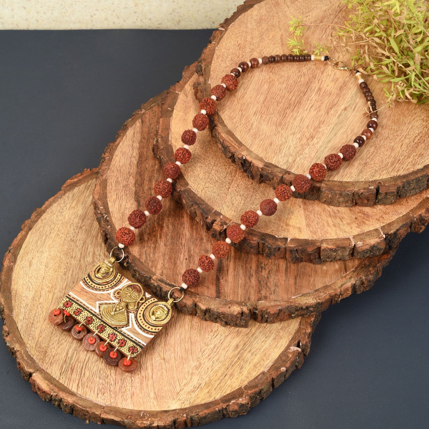 Queen's Trinity Handcrafted Tribal Necklace