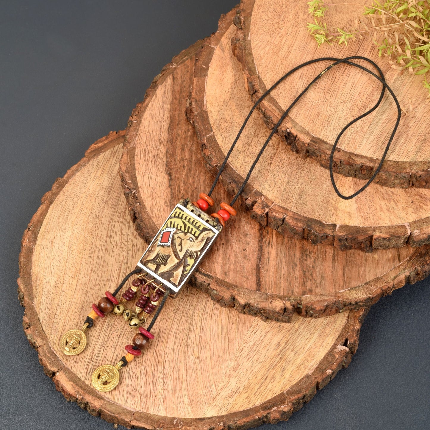 The Queen Vertical Handcrafted Tribal Necklace