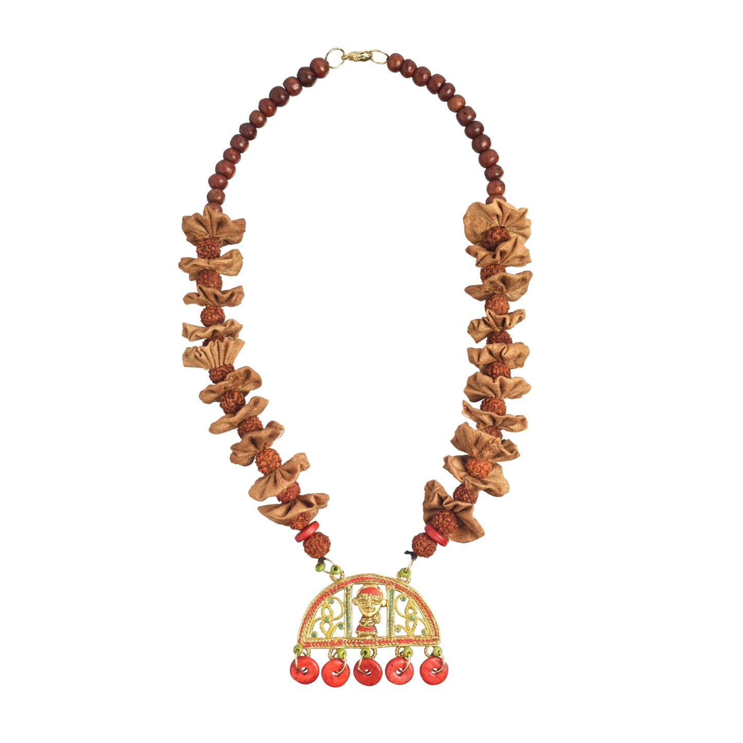 The Empress Moon Handcrafted Tribal Dokra Necklace