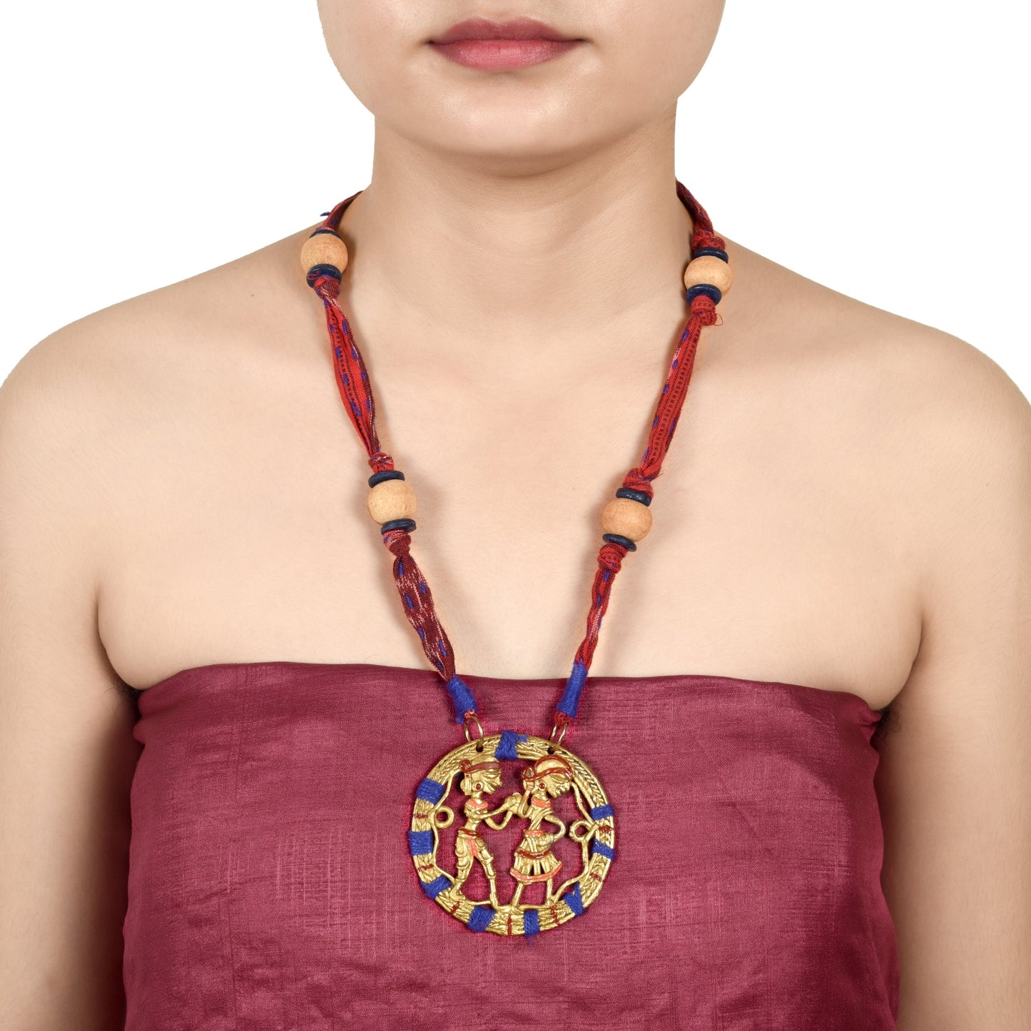 The Tribal Circle Handcrafted Dokra Necklace