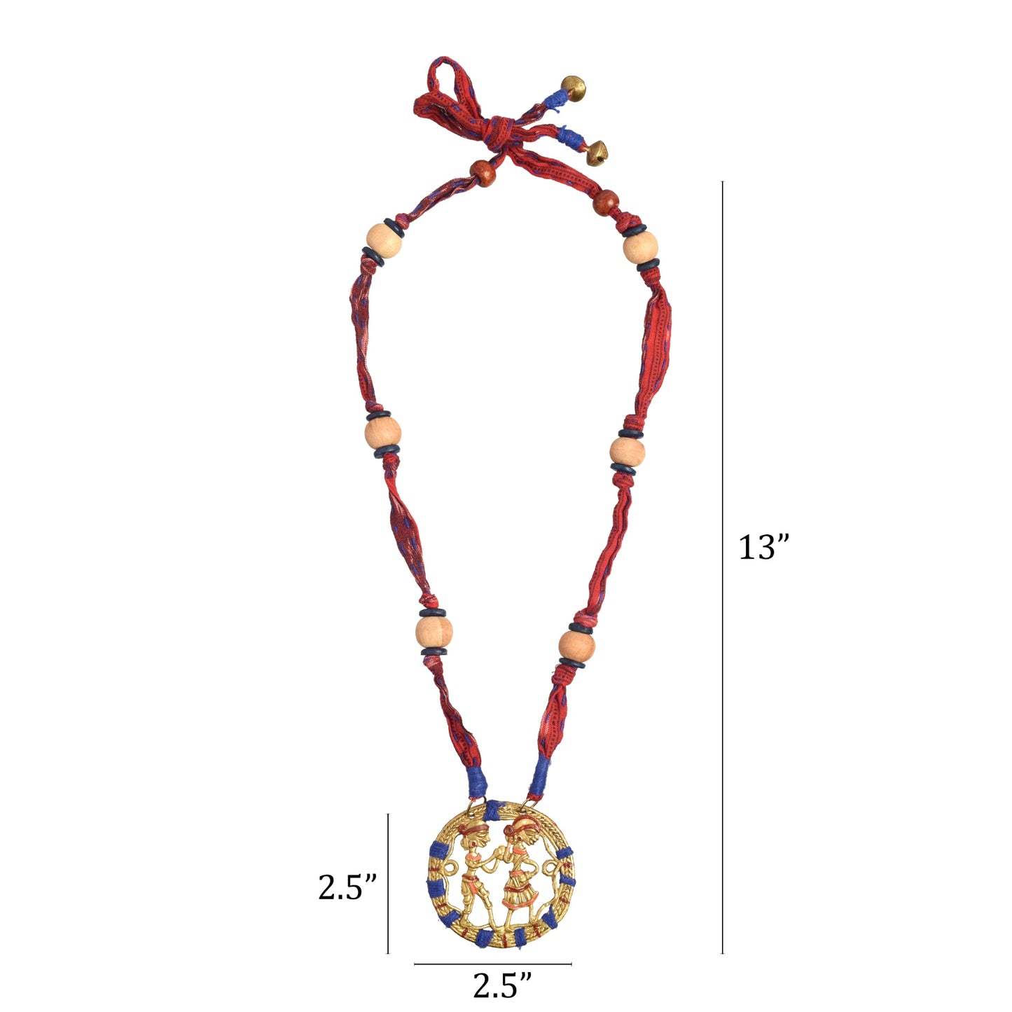 The Tribal Circle Handcrafted Dokra Necklace