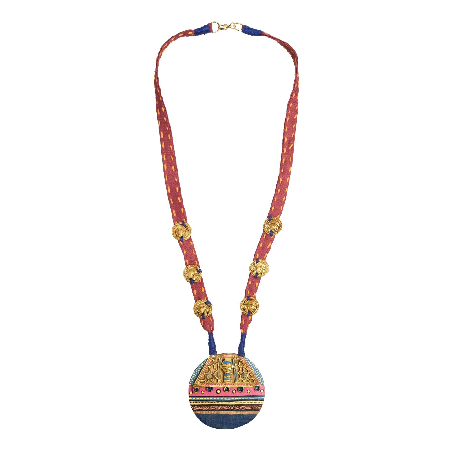 The Empress Procession Hancrafted Tribal Dokra Necklace