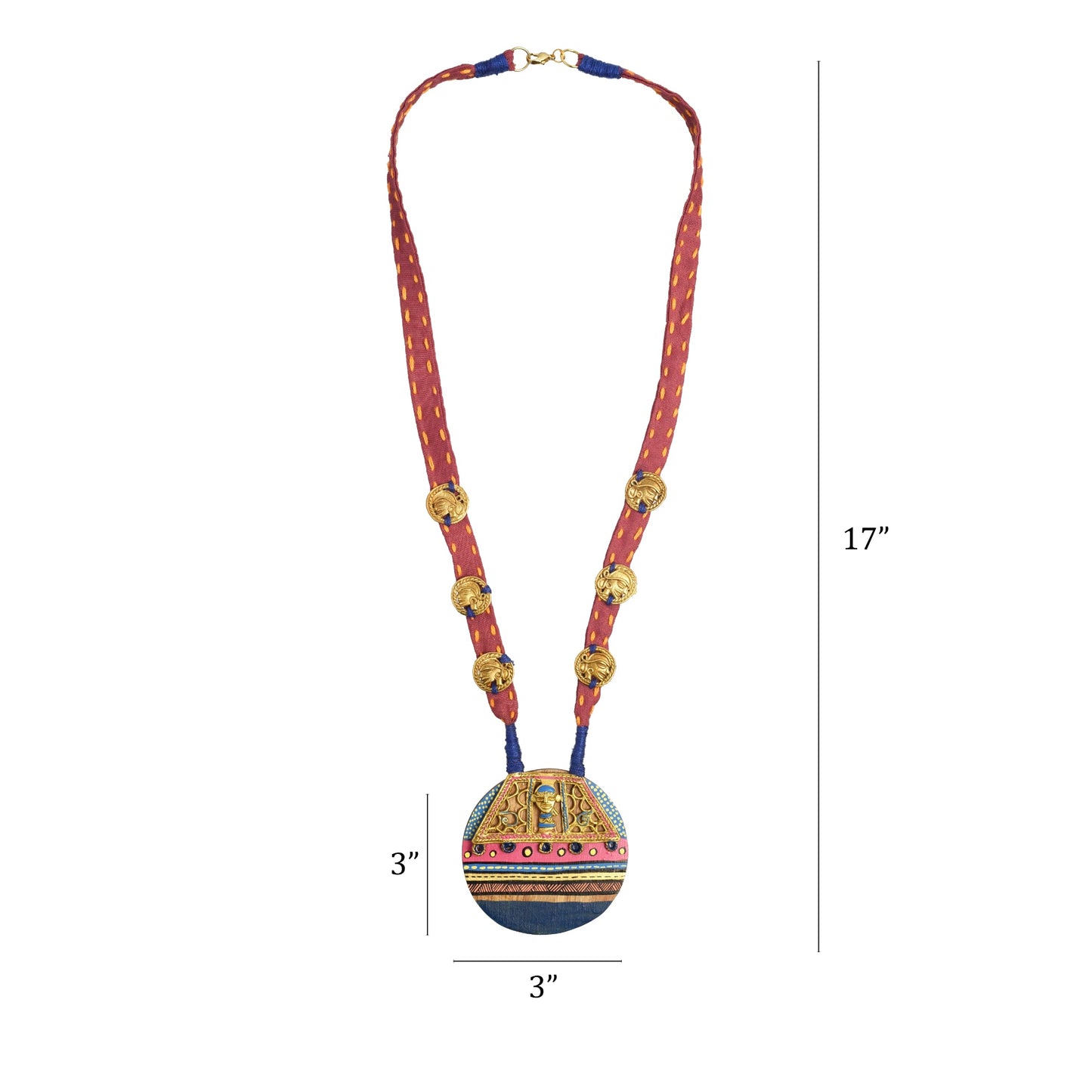 The Empress Procession Hancrafted Tribal Dokra Necklace