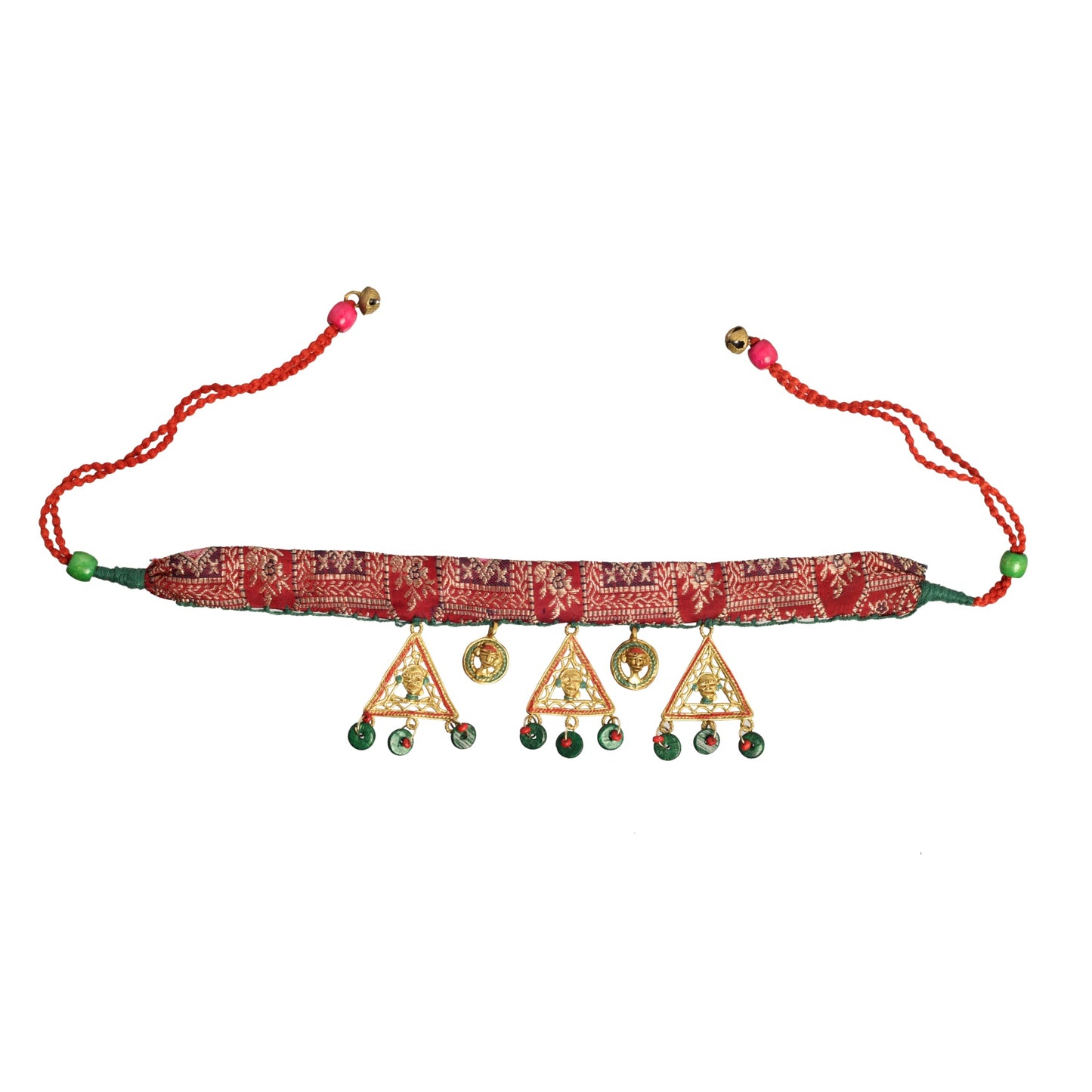 The Empress Trinity Handcrafted Tribal Dokra Necklace