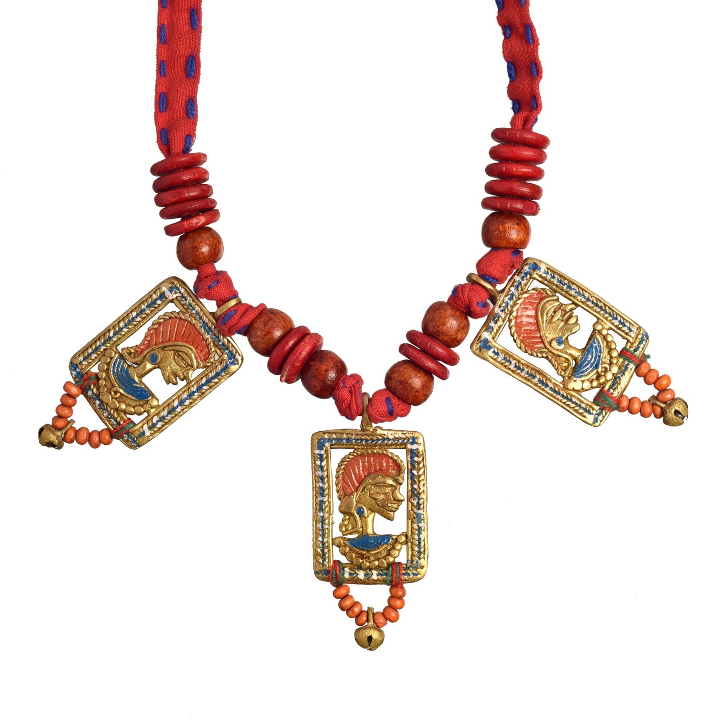 The Empress in Window Handcrafted Tribal Dokra Necklace