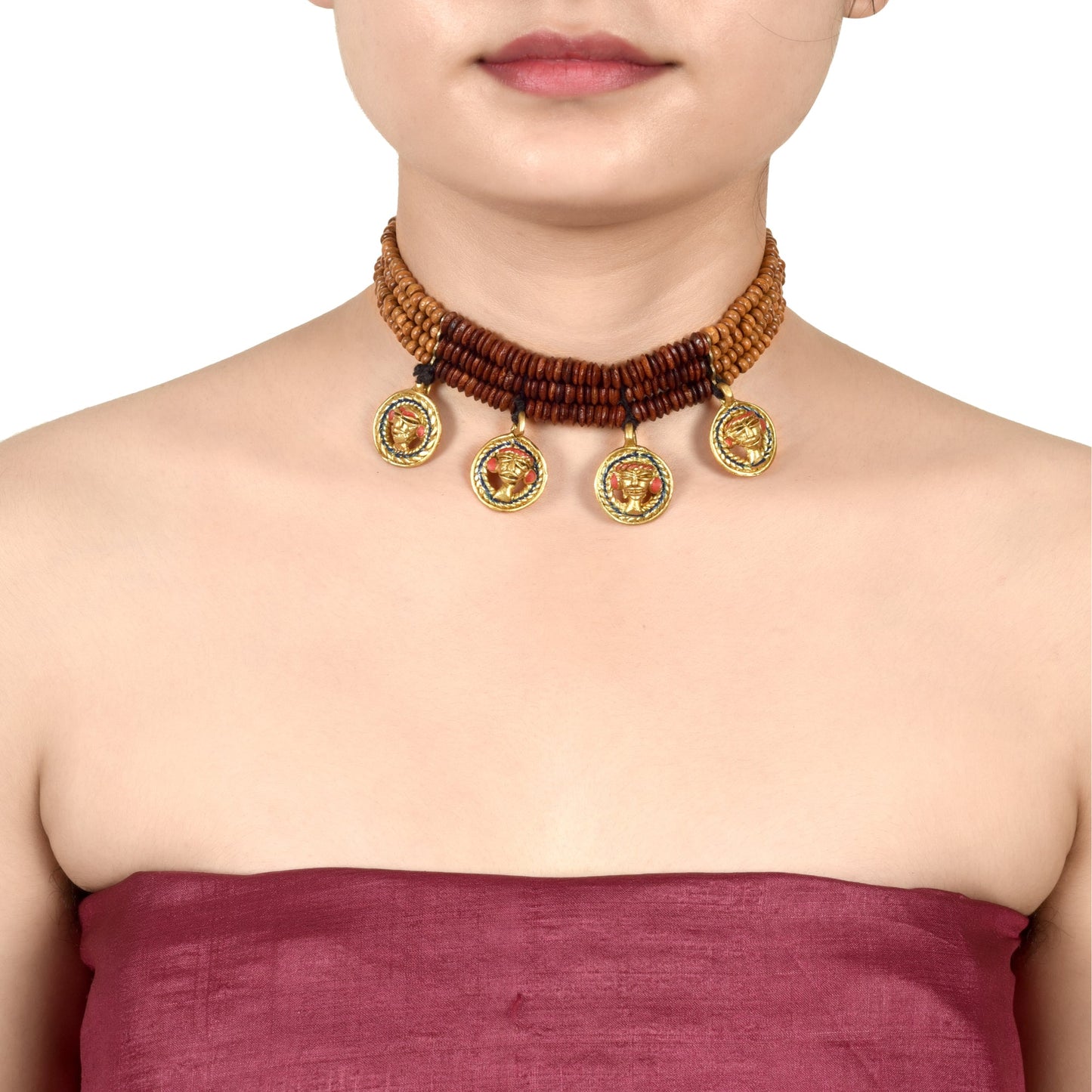 The Empress Loop Handcrafted Tribal Dokra Necklace