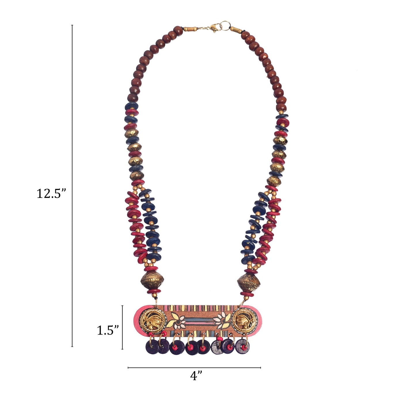 The Wise' Handcrafted Tribal Dhokra Necklace