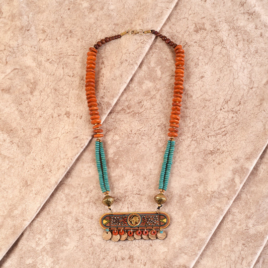 Urvashi' Handcrafted Tribal Dokra Necklace