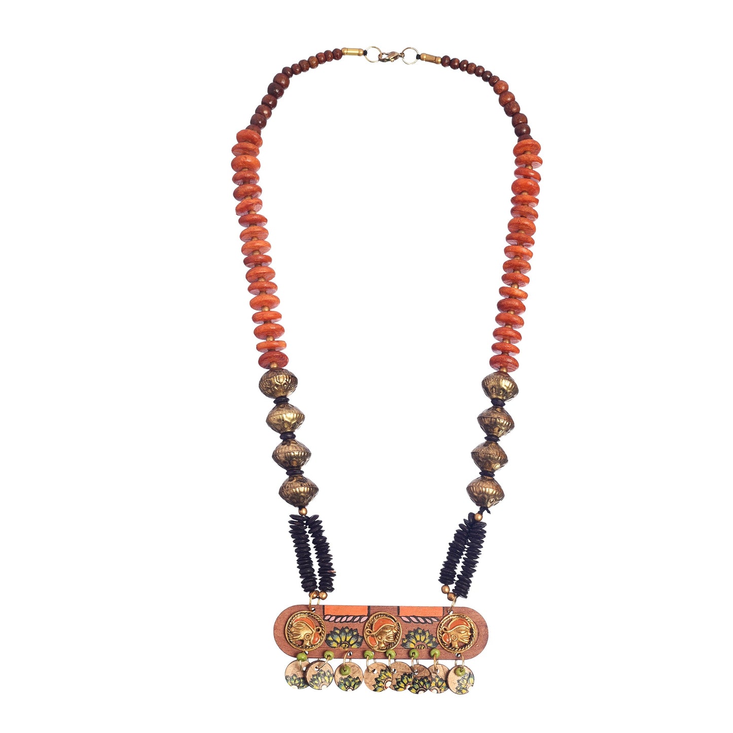 Ina-Mina-Dika' Handcrafted Tribal Dokra Necklace