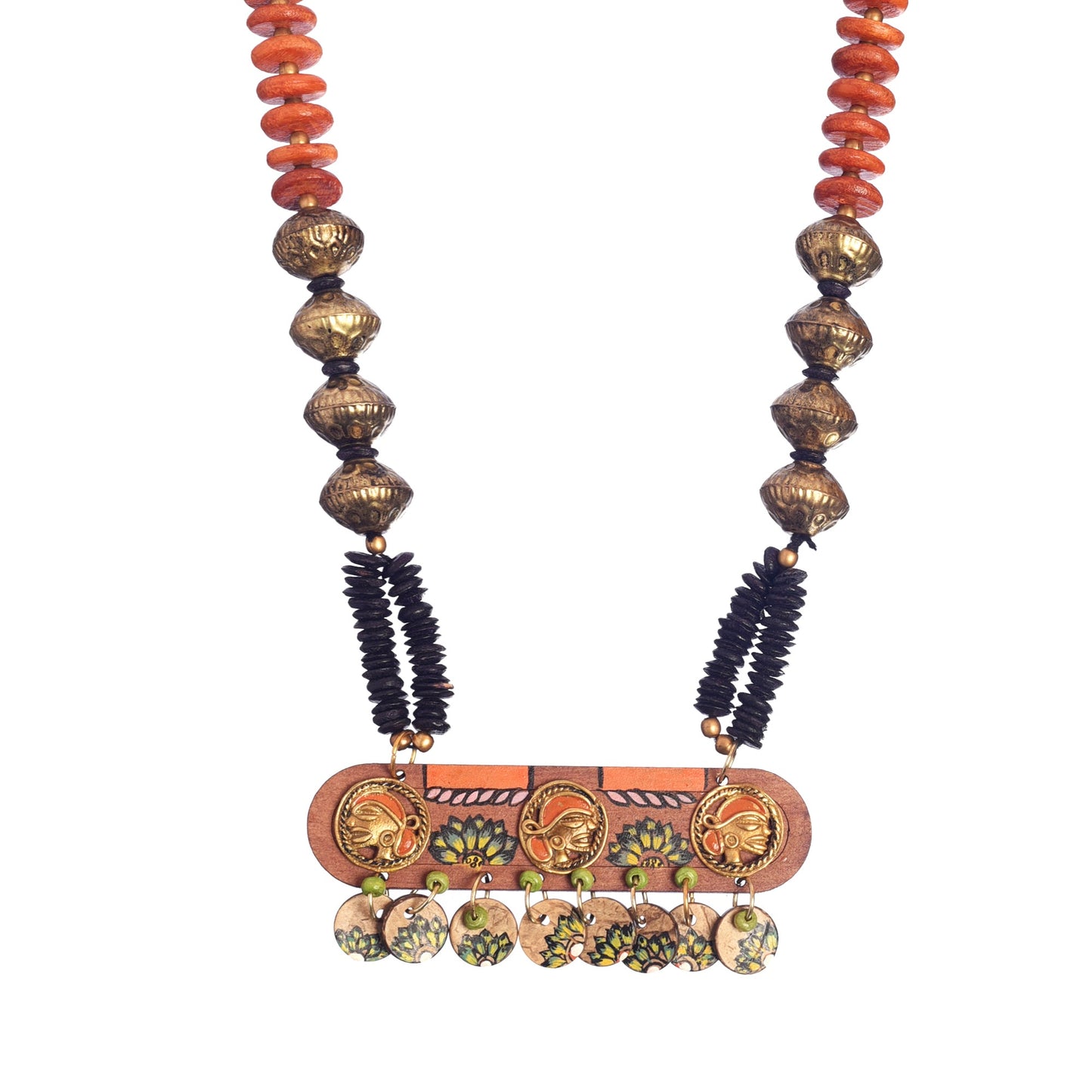 Ina-Mina-Dika' Handcrafted Tribal Dokra Necklace