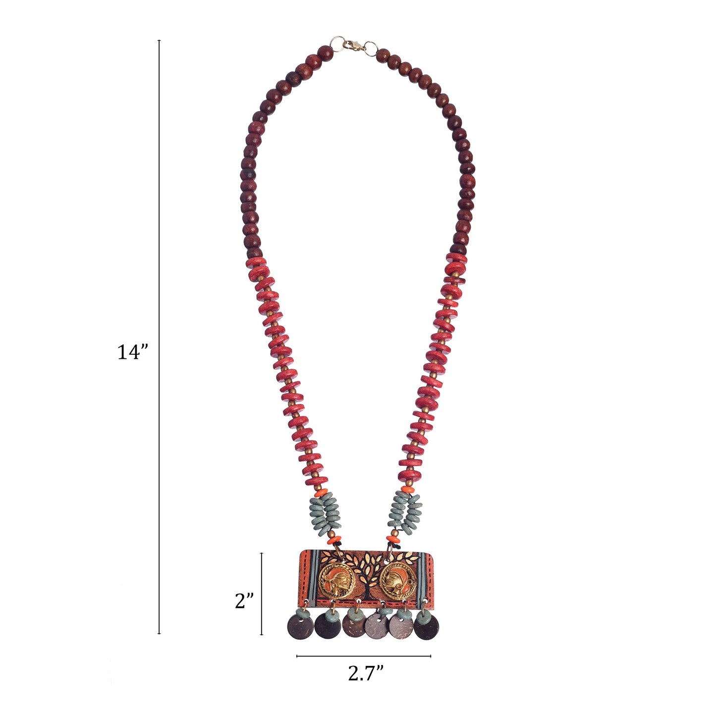 The Angels' Handcrafted Tribal Dhokra Necklace