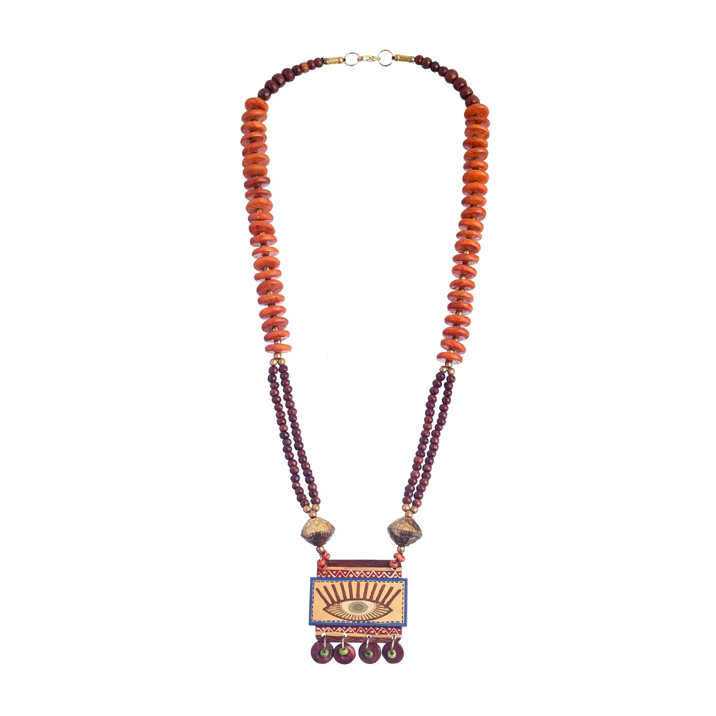 Evil Eye-I' Handcrafted Tribal Dhokra Necklace