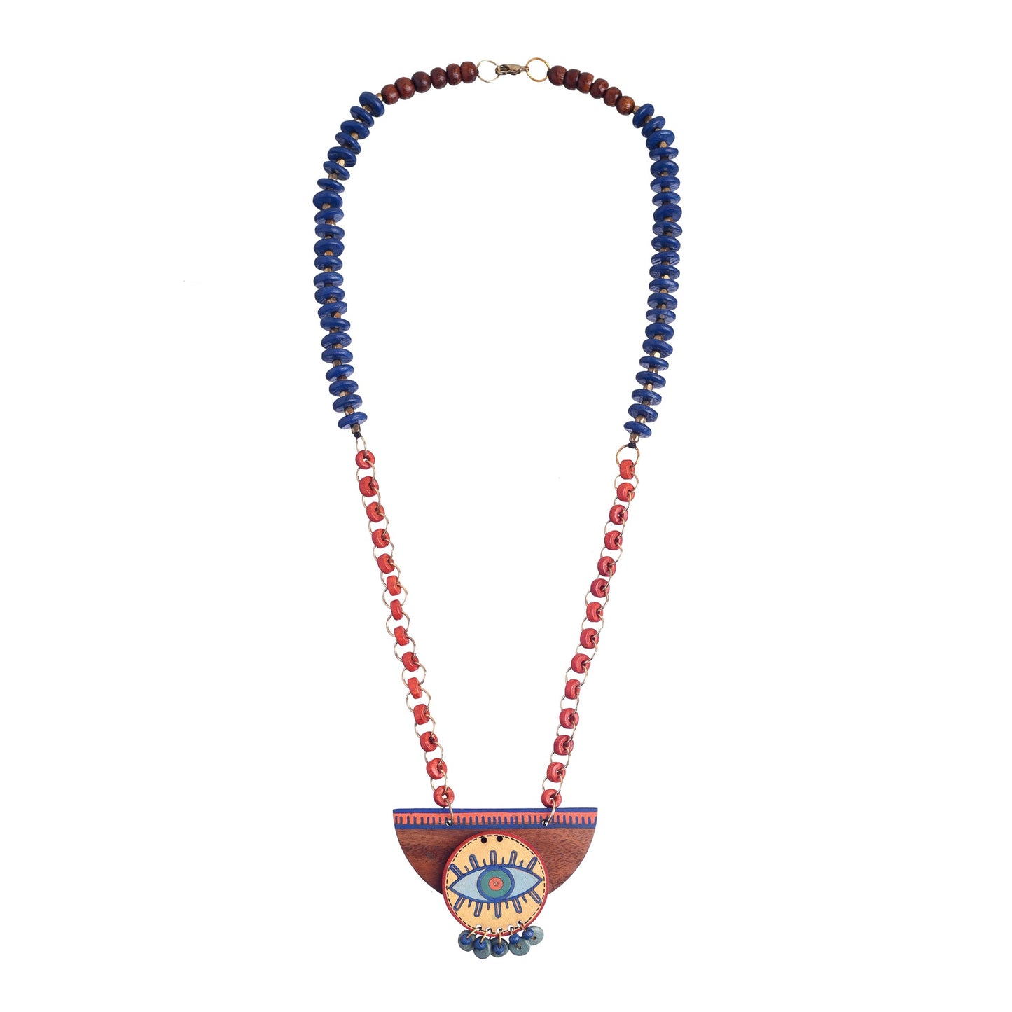 Evil Eye' Round-C Handcrafted Tribal Dhokra Necklace