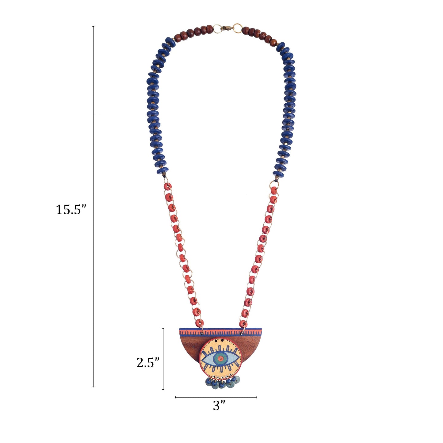 Evil Eye' Round-C Handcrafted Tribal Dhokra Necklace