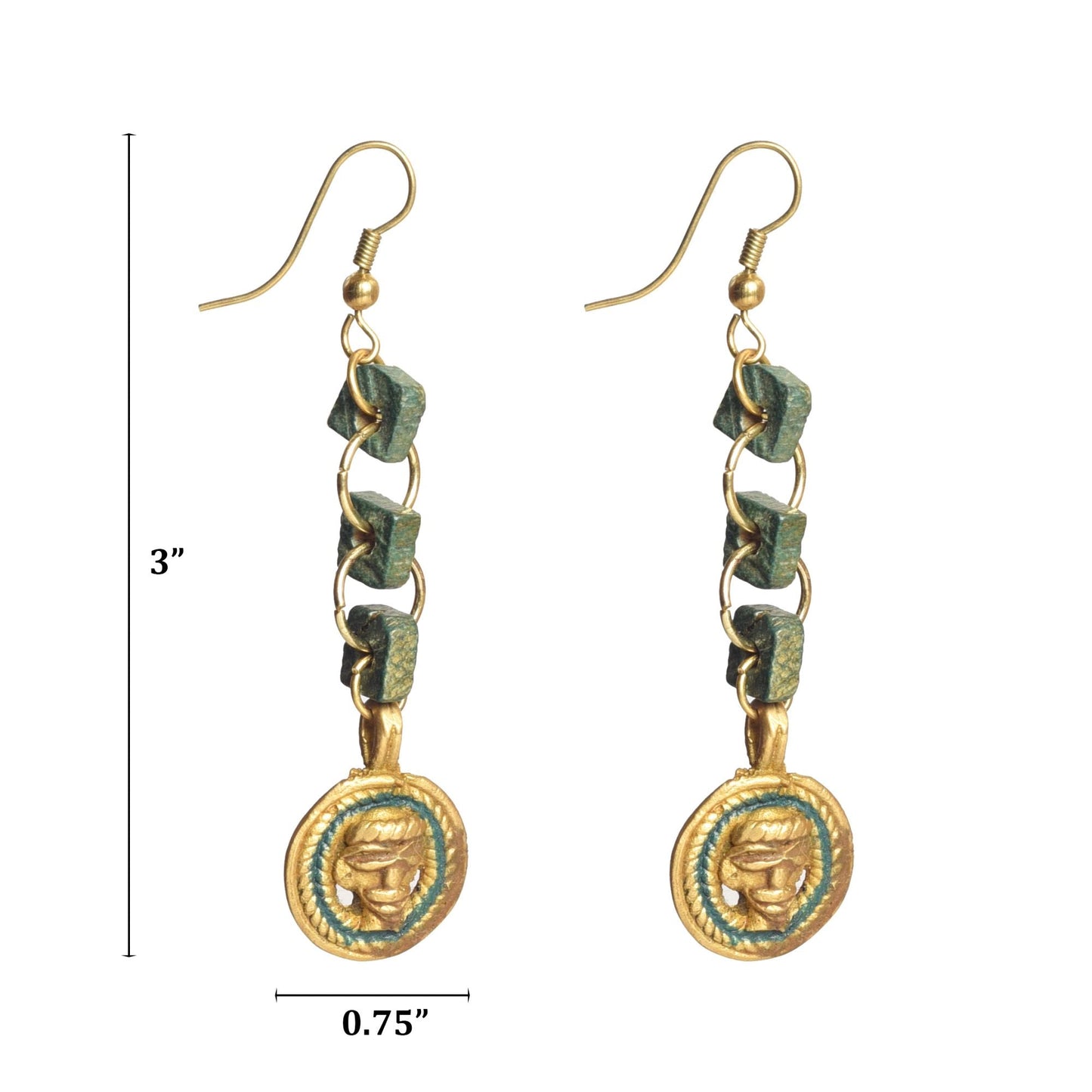 The Olive Queen Handcrafted Tribal Earrings