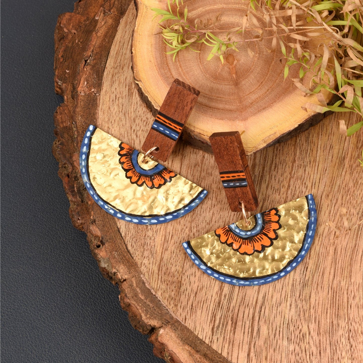 The Majestic Moon Handcrafted Tribal Earrings