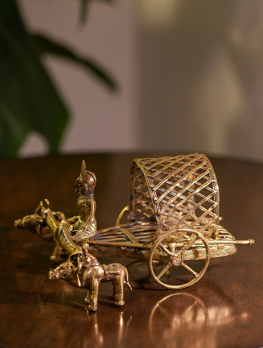 Dhokra Craft Curio - Bullock Cart