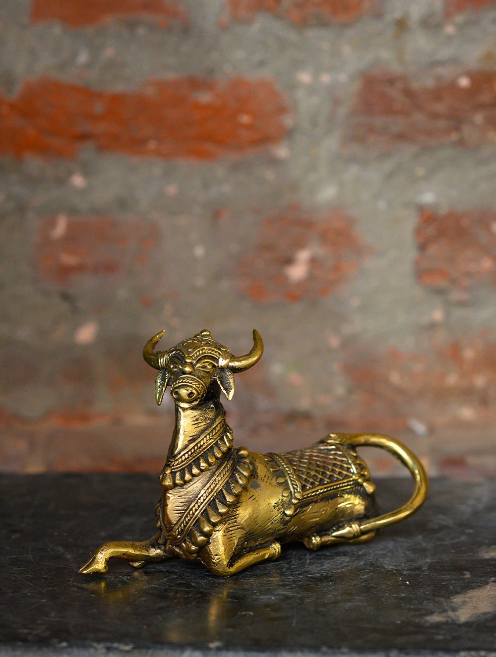 Dhokra Craft Curio - Ornamental Nandi