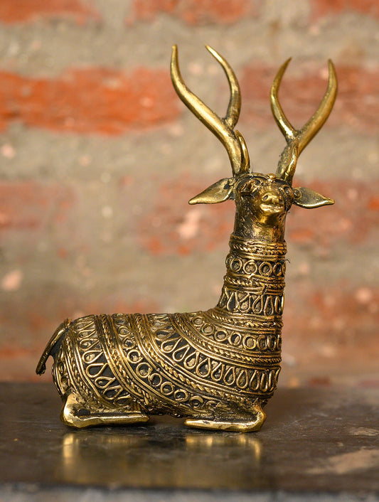 Dhokra Craft Curio - Reindeer