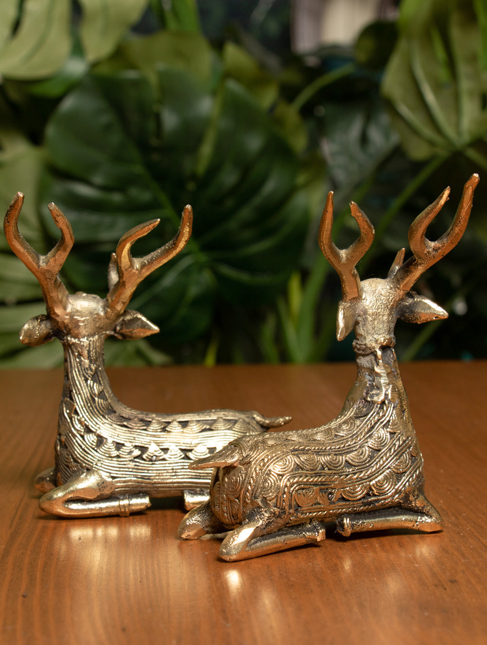 Dhokra Craft Curio - Reindeer (Set of 2)