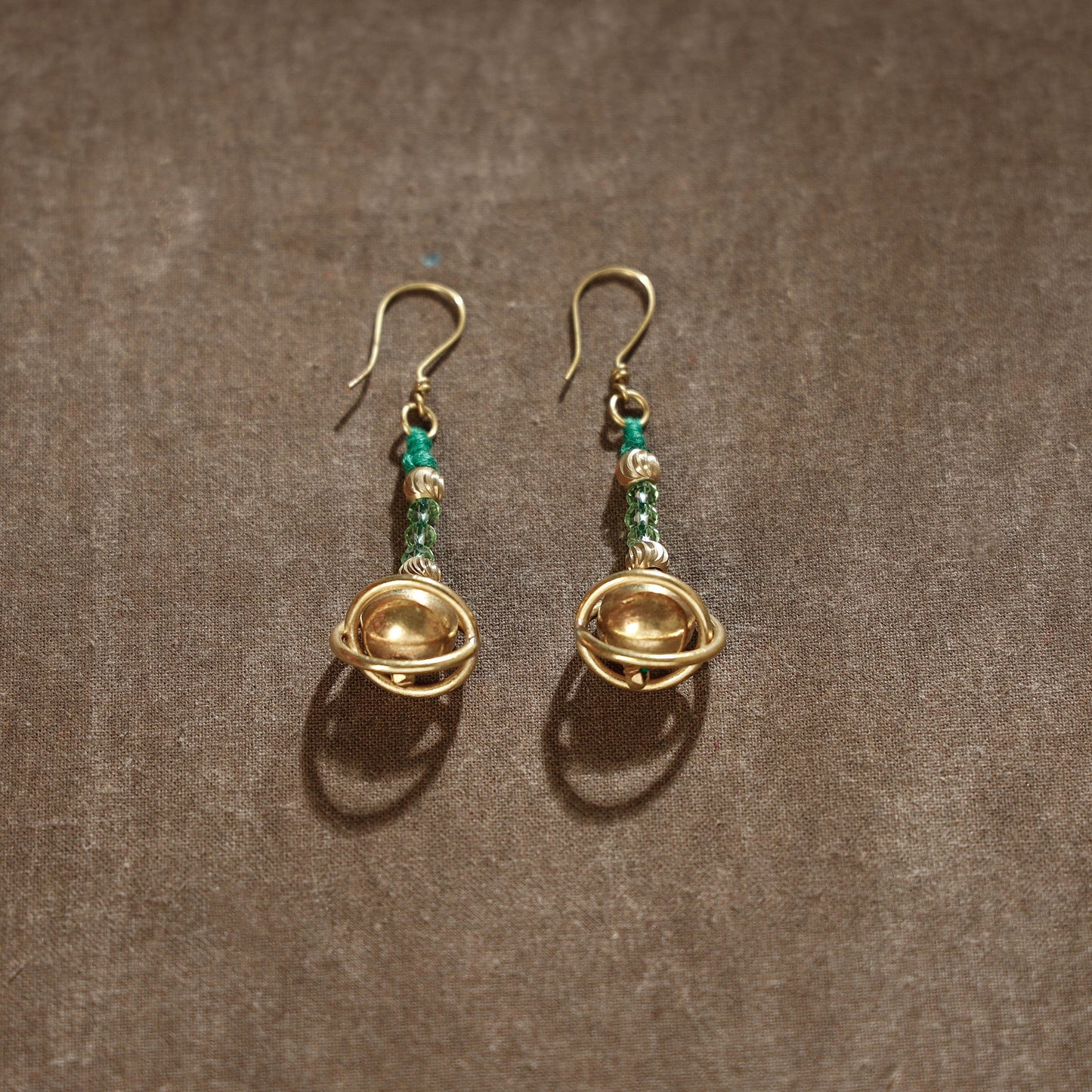 Tribal Odisha Dokra Threadwork Earrings