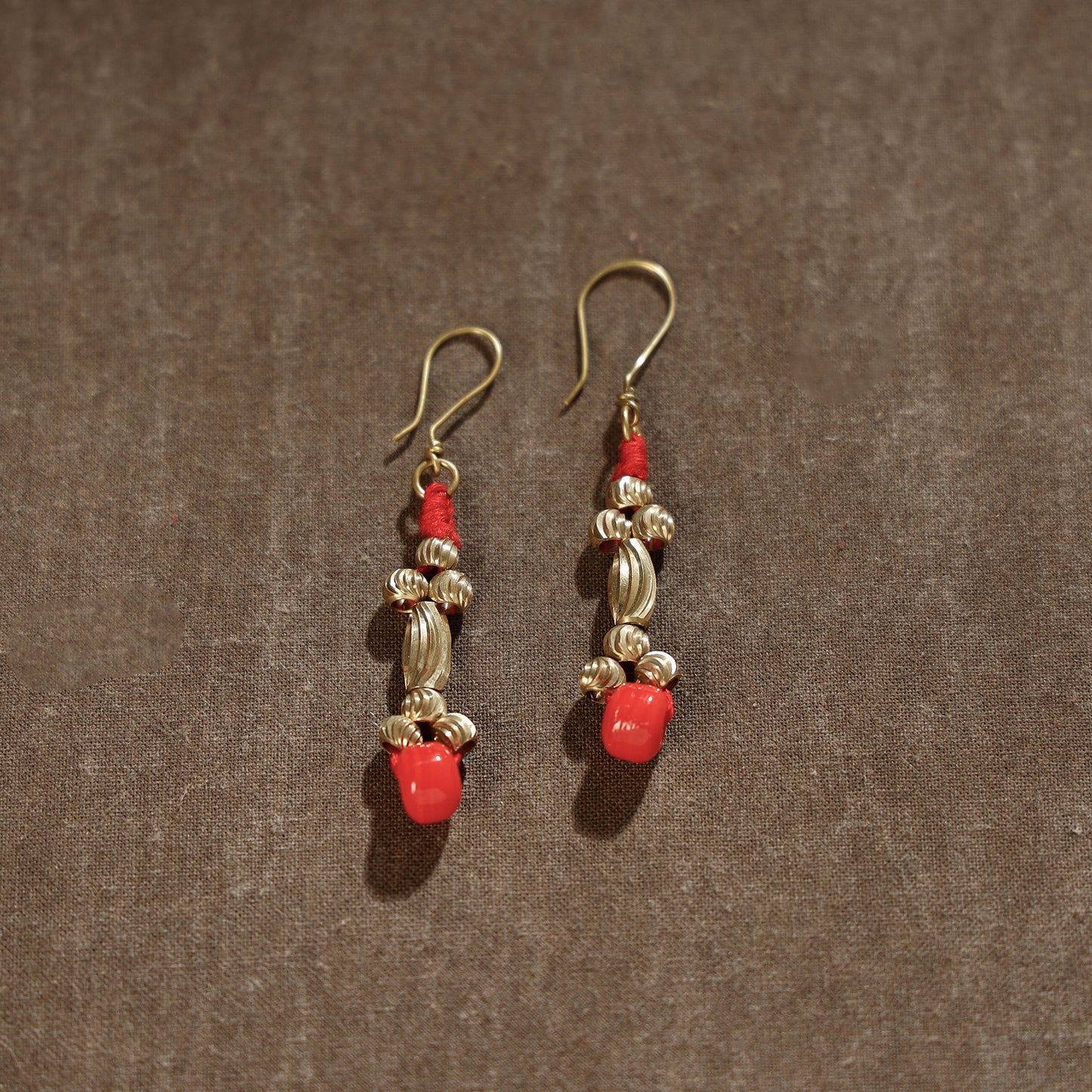 Tribal Odisha Dokra Threadwork Earrings