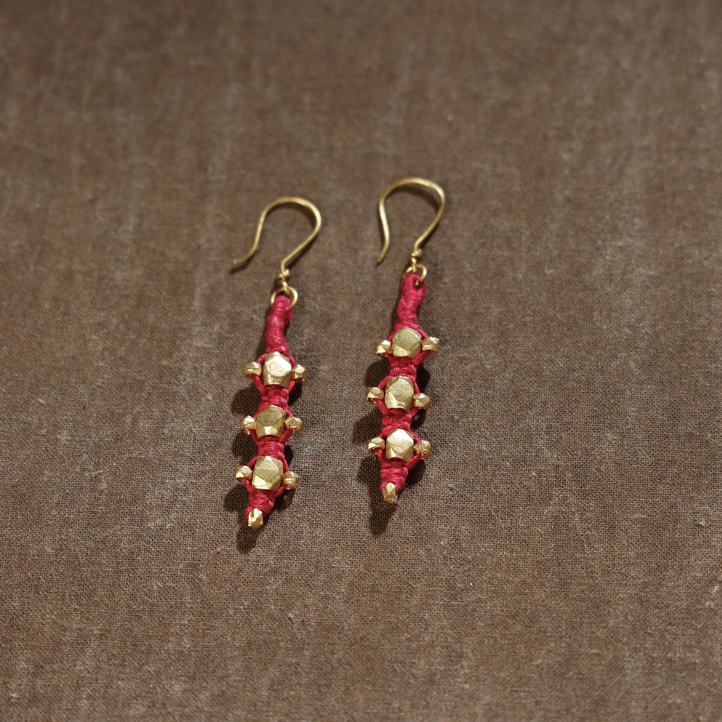 Tribal Odisha Dokra Threadwork Earrings