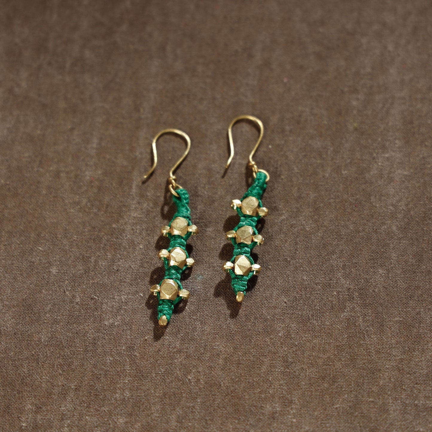 Tribal Odisha Dokra Threadwork Earrings