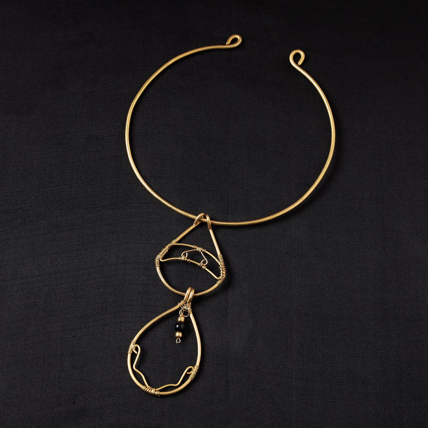 Brass Metal Handcrafted Dokra Choker Necklace by Asalkaar