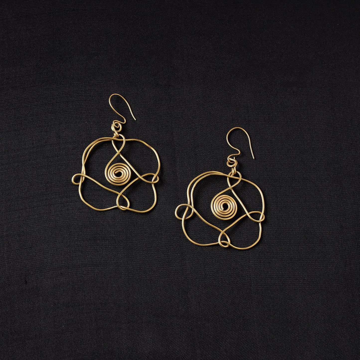 Brass Metal Handcrafted Dokra Earrings by Asalkaar